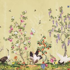 Oriental Garden Mural • Sun • Part 2 • Swatch