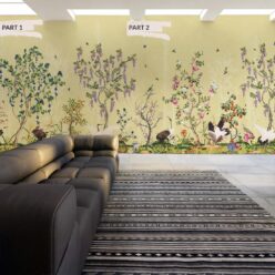 Oriental Garden Mural • Sun • Part 1 & Part 2 • Insitu