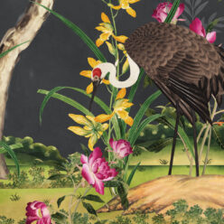Oriental Garden Mural • Night • Part 1 • Scale