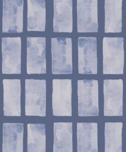 Barres Wallpaper • Blue Navy • Swatch