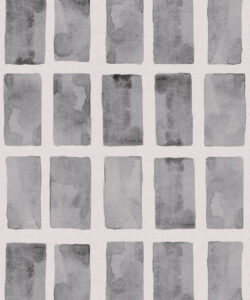 Barres Wallpaper • Charcoal White • Swatch