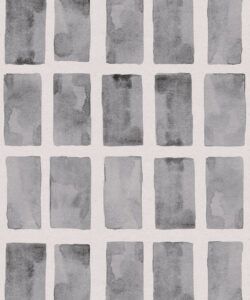 Barres Wallpaper • Charcoal White • Swatch