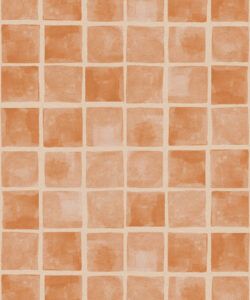 Carée Wallpaper • Sienna Light Peach • Swatch