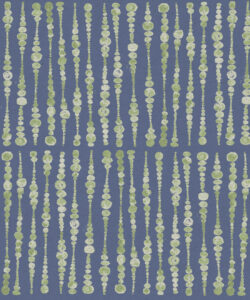 Cercles Deux Wallpaper • Sage Navy • Swatch
