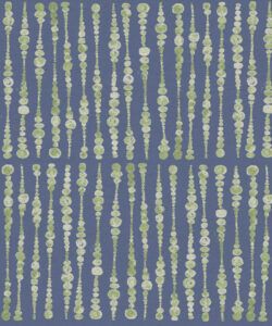 Cercles Deux Wallpaper • Sage Navy • Swatch