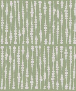 Cercles Deux Wallpaper • Snow Green • Swatch