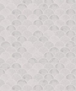 Ecailles Wallpaper • Grey White • Swatch