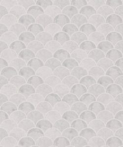 Ecailles Wallpaper • Grey White • Swatch