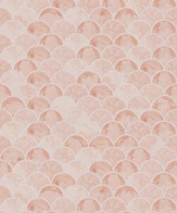 Ecailles Wallpaper • Salmon Light Beige • Swatch