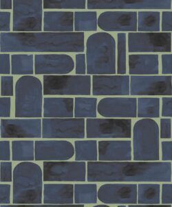 Formes Wallpaper • Midnight Green • Swatch