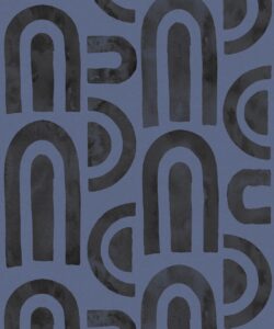 Formes Deux Wallpaper • Midnight Navy• Swatch