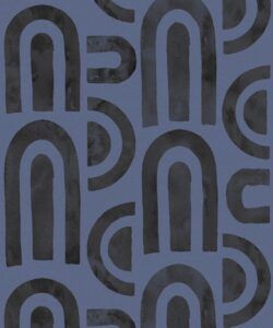 Formes Deux Wallpaper • Midnight Navy• Swatch