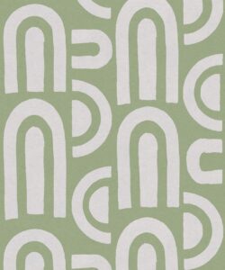 Formes Deux Wallpaper • Snow Green • Swatch
