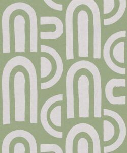 Formes Deux Wallpaper • Snow Green • Swatch