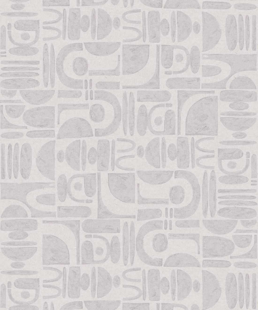 Formes Trios Wallpaper • Grey White • Swatch