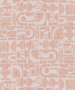 Formes Trios Wallpaper • Salmon Light Beige • Swatch