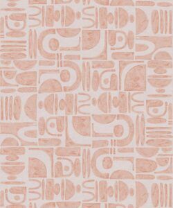 Formes Trios Wallpaper • Salmon Light Beige • Swatch
