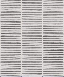 Lignes Wallpaper •Charcoal White • Swatch