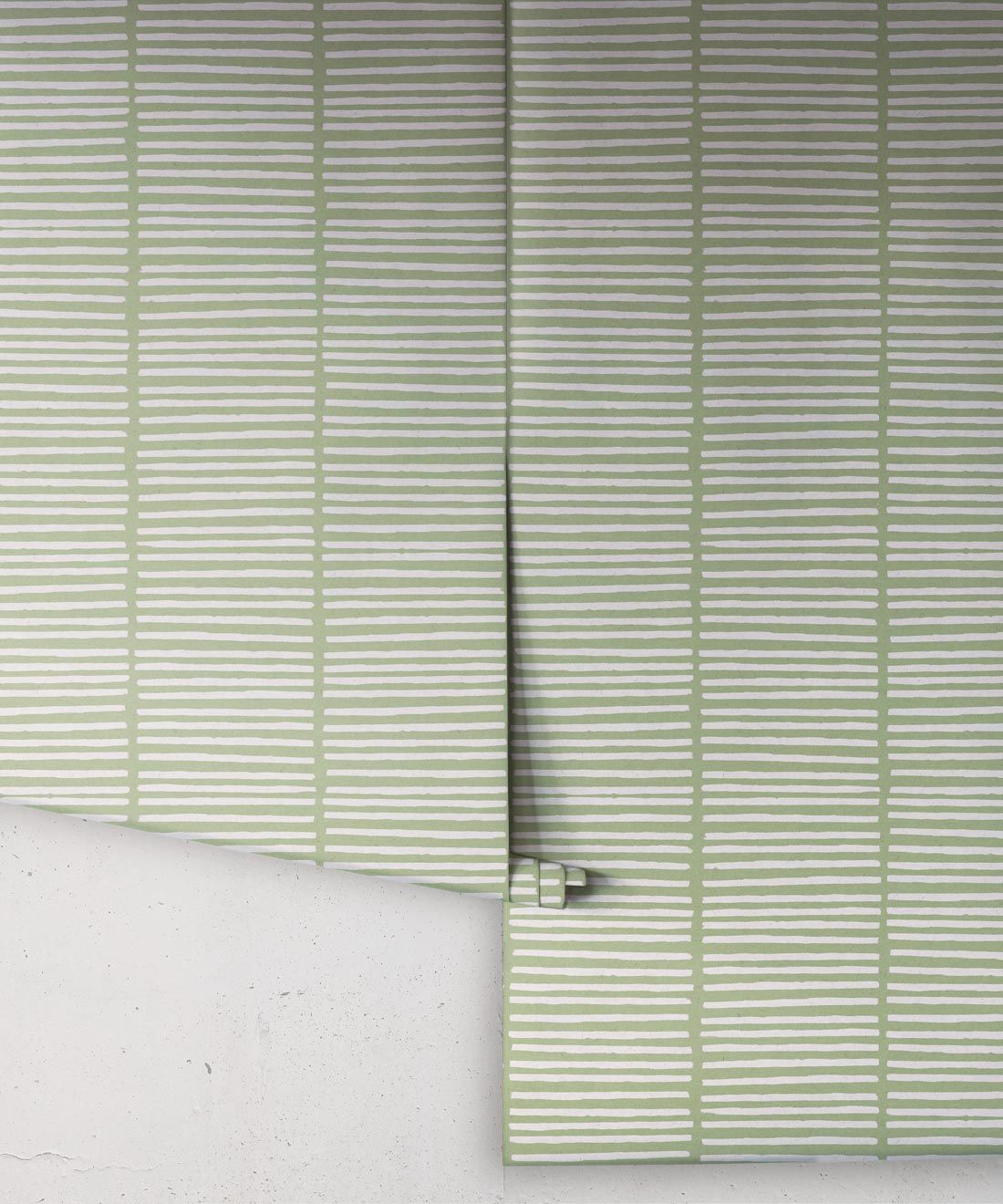 Lignes Wallpaper • Snow Green • Rolls