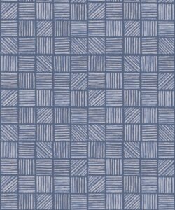 Lignes Deux Wallpaper • Blue Navy • Swatch