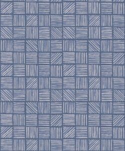 Lignes Deux Wallpaper • Blue Navy • Swatch
