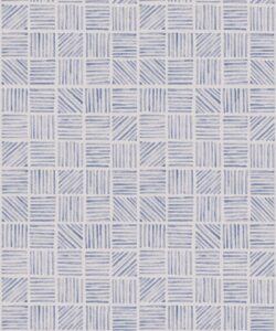 Lignes Deux Wallpaper • Blue White • Swatch