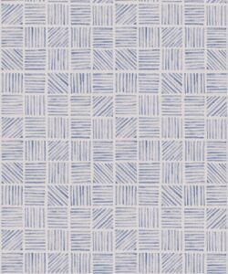 Lignes Deux Wallpaper • Blue White • Swatch