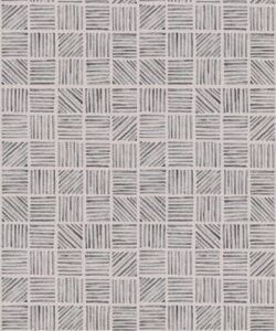 Lignes Deux Wallpaper • Charcoal Light Beige • Swatch