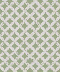Petales Deux Wallpaper • Snow Green • Swatch