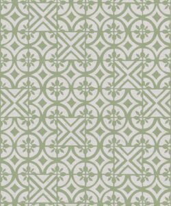 Petales Trois Wallpaper • Snow Green • Swatch