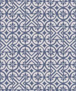 Petales Trois Wallpaper • Snow Navy • Swatch