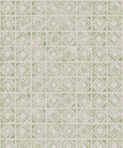 Tuile Wallpaper • Sage Light Beige • Swatch