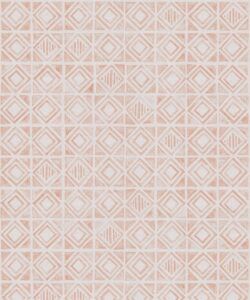 Tuile Wallpaper • Salmon White • Swatch