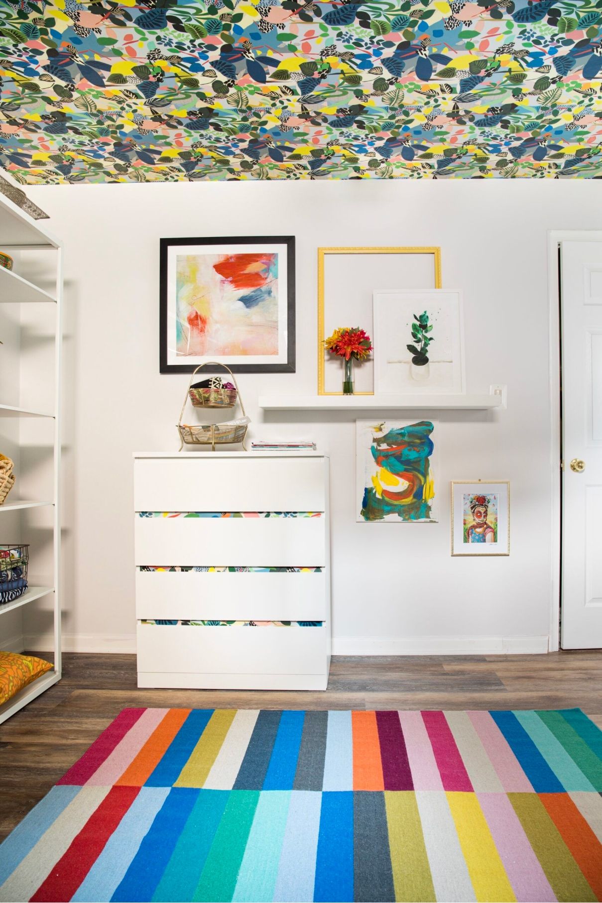 Hockney Wallpaper • Stephanie Watkins • CasaWatkinsLivingBlog • Colorful Wallpaper
