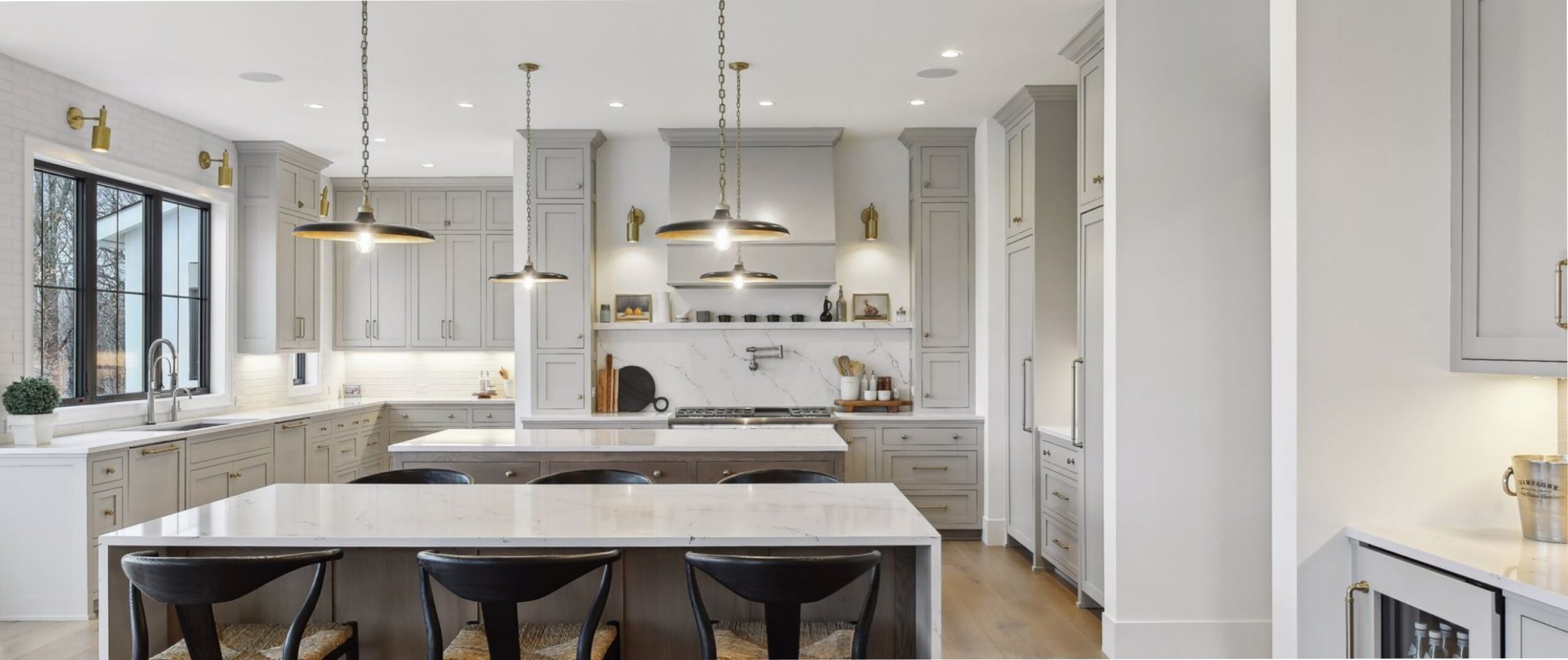 a modern white kitchen by Designs By D