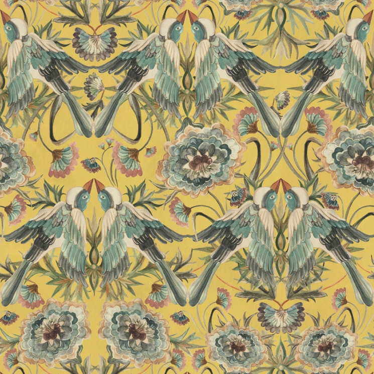 Paloma Wallpaper - Gardens of Andalucia - House of Heras - Colorway: Sunshine -Lookbook Gallery Image