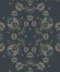 Bees Lace Wallpaper • Navy • Swatch