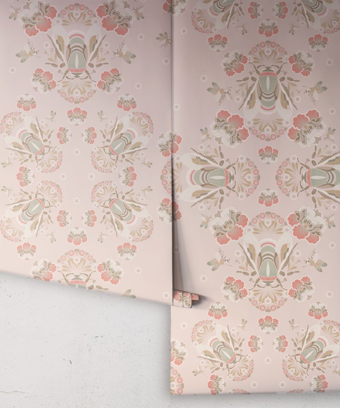 Bees Lace Wallpaper • Petal • Rolls