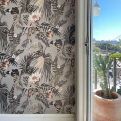 Majestic Palm Wallpaper • Fog • Insitu with Window