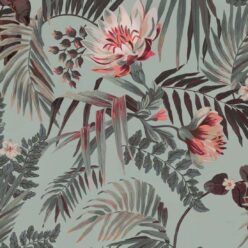 Majestic Palm Wallpaper • Glacier • Swatch