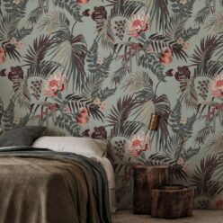 Majestic Palm Wallpaper • Glacier • Insitu