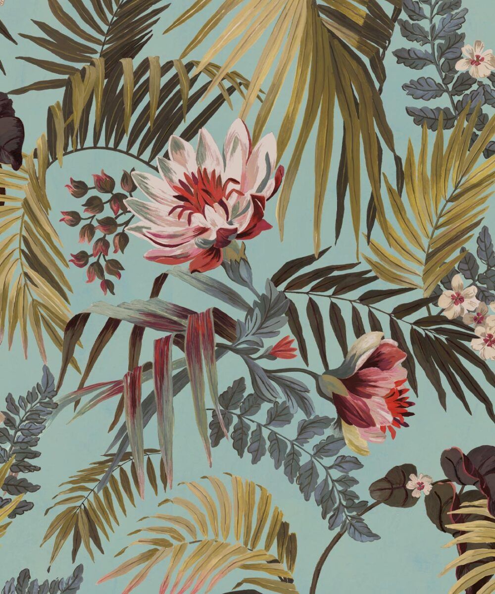 Majestic Palm Wallpaper • Tropical Florals • Milton & King USA