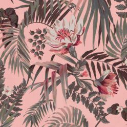 Majestic Palm Wallpaper • Rose • Swatch