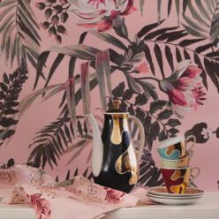 Majestic Palm Wallpaper • Rose • Insitu Close Up