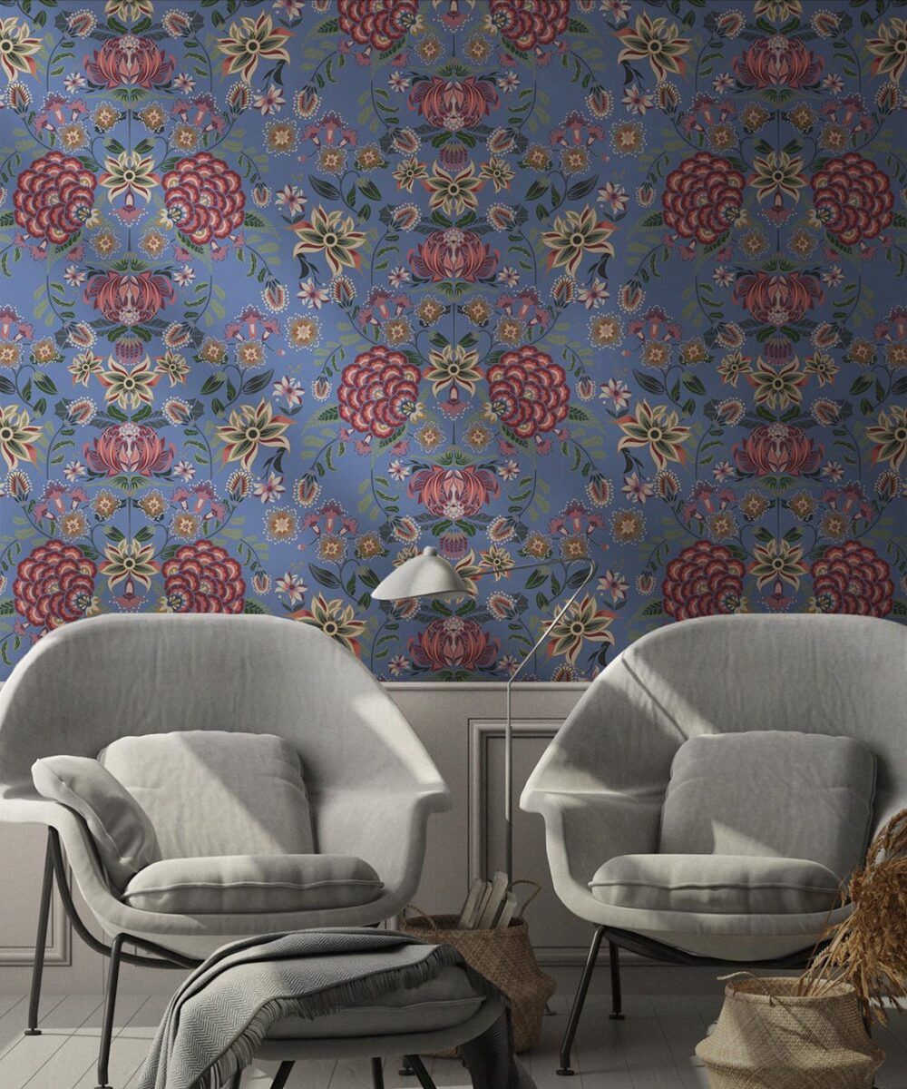 Waratah Wonderland Wallpaper • Floral Design • Milton & King U.S.