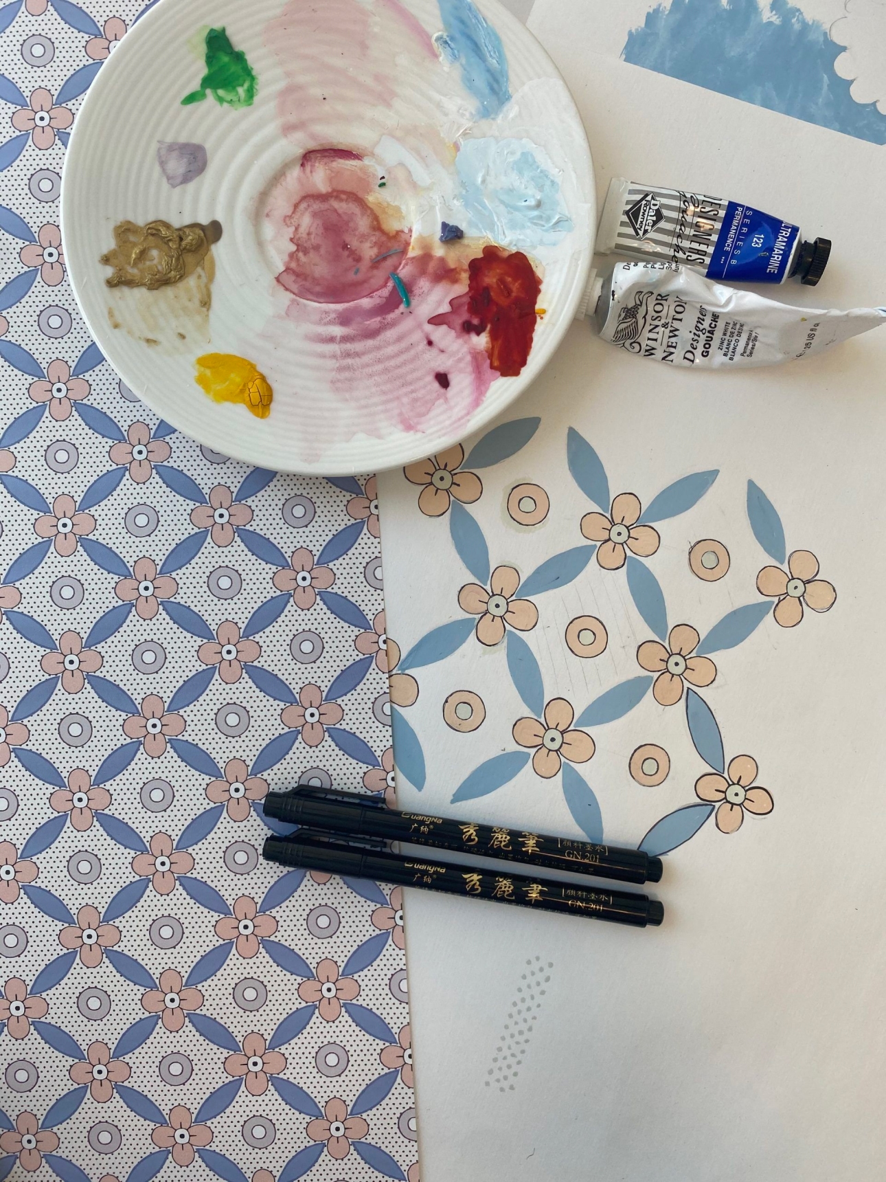 Petite Wallpaper Sketch By Bethany Linz