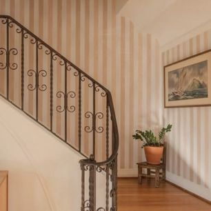 Fresco Stripe Wallpaper - Colourway: Pink - Instagram Image