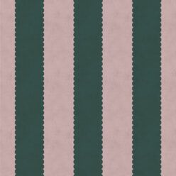 Scallop Stripe Wallpaper - Palace Grove Collection - M&K Studio - Swatch - Colorway: Ruby