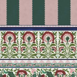 Pietra Mural - Palace Grove Collection - M&K Studio - Swatch - Colorway: Ruby