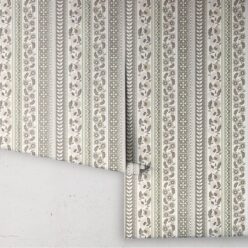 Ribbon Wallpaper - Palace Grove Collection - M&K Studio - Roll - Colorway: Linen